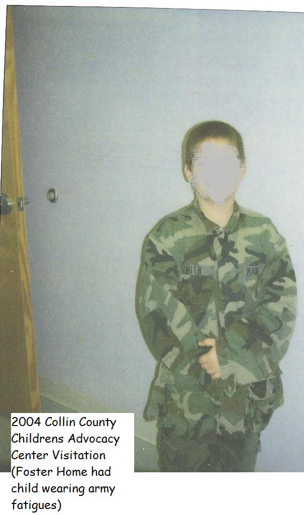 Foster Child in Army Fatigues